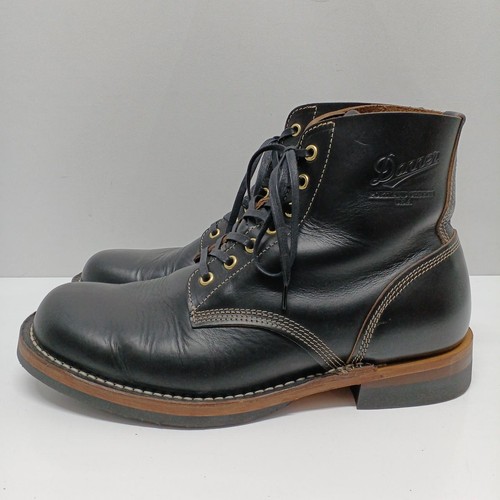 Botas DANNER D1803 Cuero Negro Semi Vestido Botas de Trabajo Talla US 11 Usadas Excelente - Imagen 3 de 8