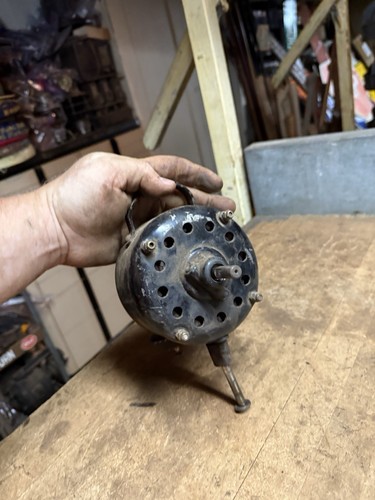 Antique Robbins & Myers R&M Electric Desk Table Fan Oscillating Motor Parts USA - Picture 12 of 18