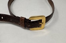 Charter Club Brown Genuine Snake Leather Belt - Women's Size M 27 - 31