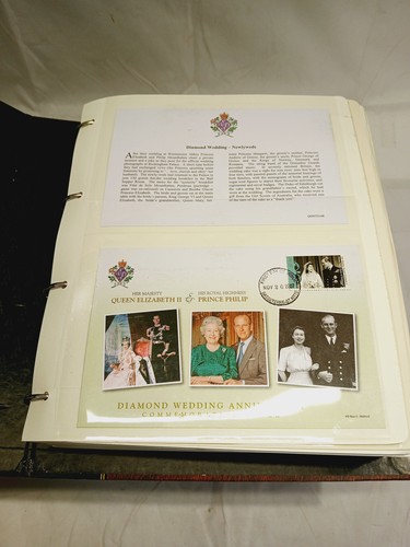 Benham Stamp Collection Diamond Wedding Queen Elizabeth II & Prince Philip - Picture 3 of 16