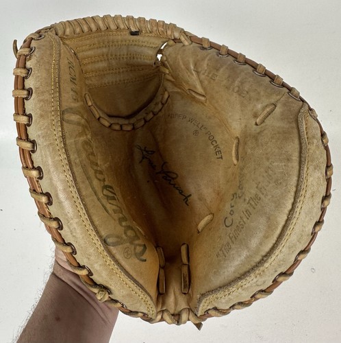 Rawlings RCM 45 Catchers Mitt Lance Parrish Lite Toe Deep Well Pocket Glove - Picture 4 of 7