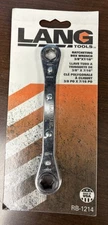 Lang Tools Offset Combination Ratchet Ratcheting Box Wrench 3/8 x 7/16 inch USA