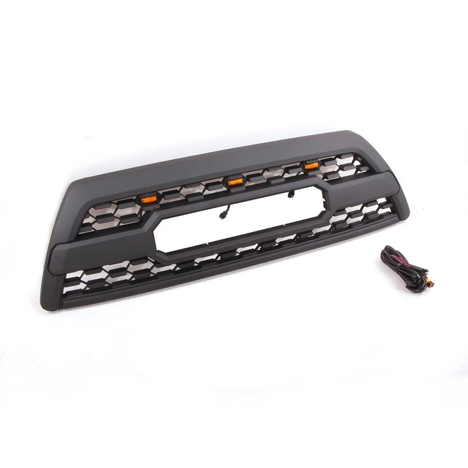 Rejilla delantera negra apta para Ford 2006 2007 2008 2009 4Runner con luz LED Foto 2 de 4