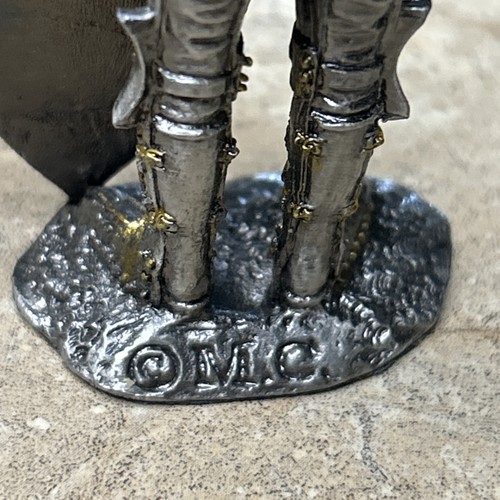 Rare Italy Veronese 2006 Pewter Warrior Knight Statue Figurine w/Sword Shield - Picture 8 of 12