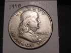1948 FRANKLIN HALF DOLLAR HIGHER GRADE POPULAR BETTER DATE SHIPS FREE