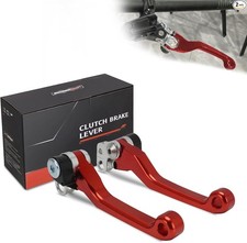 Brake Levers for Light Bee, CNC Foldable Adjustable Handle Bar Levers Repla Red