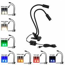 Microscope Universal Clamp Light Source Gooseneck Lamp Spotlight LED Spotlight