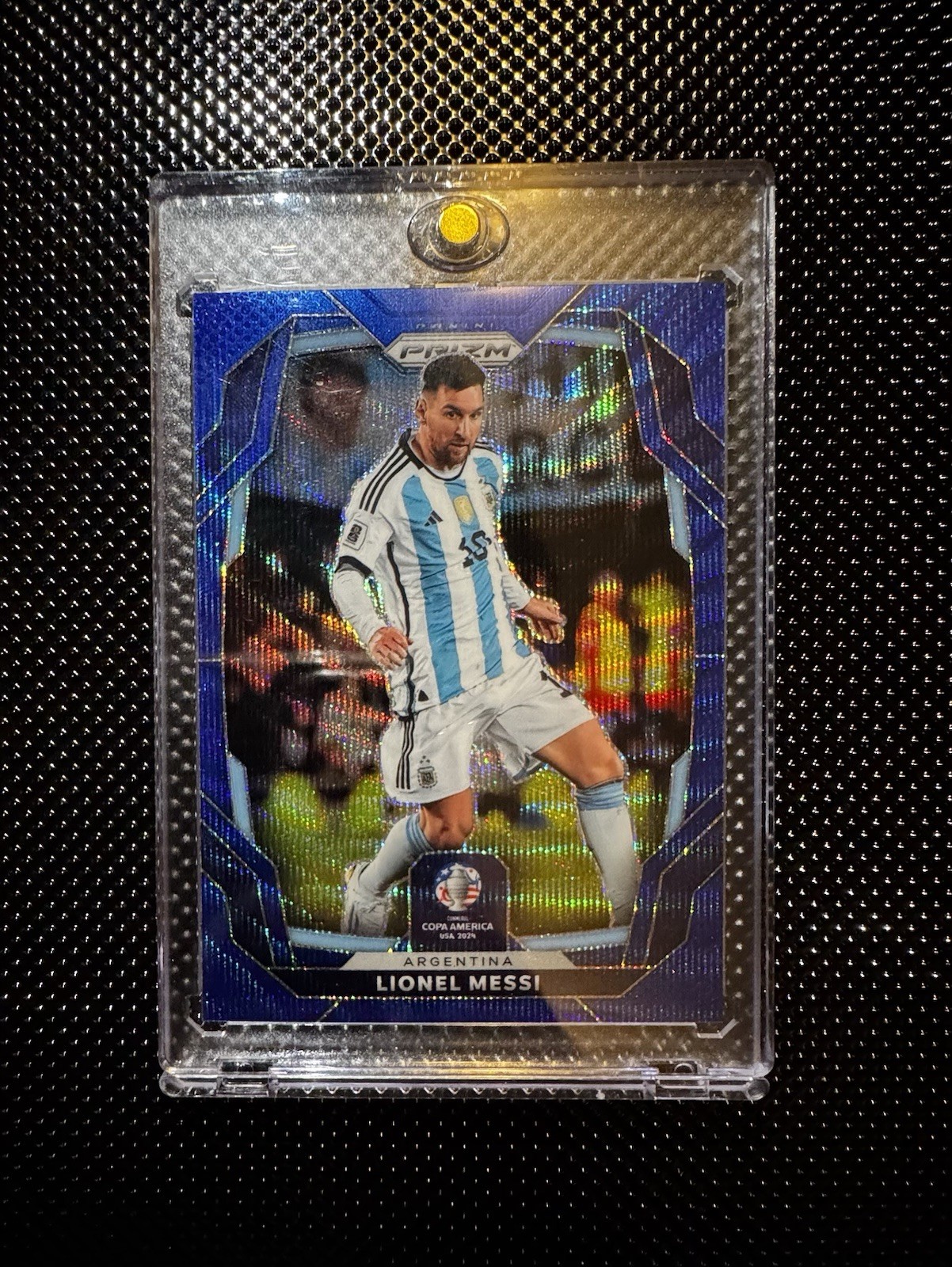 2024 Panini Prizm CONMEBOL Copa America - Lionel Messi #1 Blue Wave Prizm /199