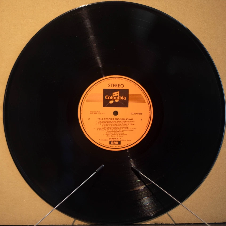 SLIM DUSTY - TALL STORIES & SAD SONGS - Vinyl LP - Columbia - 1973 - VG (3016) — 第 3/4 张图片