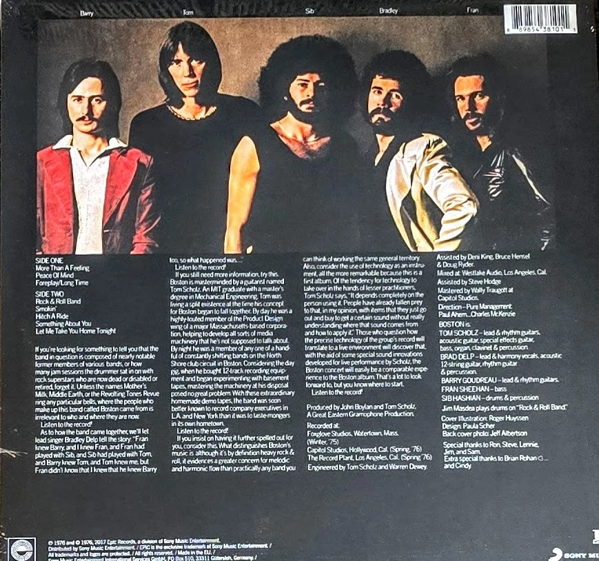 BOSTON - BOSTON - 180-GRAM VINYL LP " NEW, SEALED " REMASTERED - Image 2 of 2