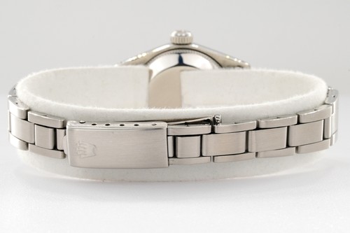 Vintage Rolex Date Lady Stainless Steel Watch Oyster Bracelet Silver Dial 6516 - Picture 7 of 8