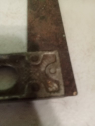 Quadrato da falegname vintage in metallo - 7 1/4" x 4 1/2" - Foto 5 di 9