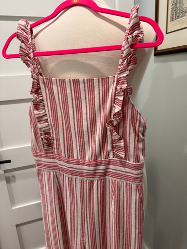 Jumpsuit "A Fathers Love" Boutique Marke weites Bein Leinenmischung -- Gr. L - Bild 3 von 10