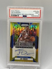 2024 JOE DUMARS GOLD PRIZM SENSATIONAL AUTO AUTOGRAPH /10 PSA 9 MINT POP 1