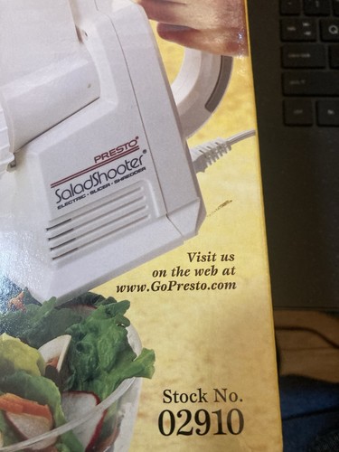 Presto Salad Shooter Electric Slicer 02910 - Picture 11 of 22