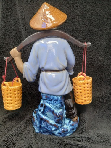 Vintage chinesische Shiwan Keramik Mudman Figur Porzellan - Bild 2 von 9