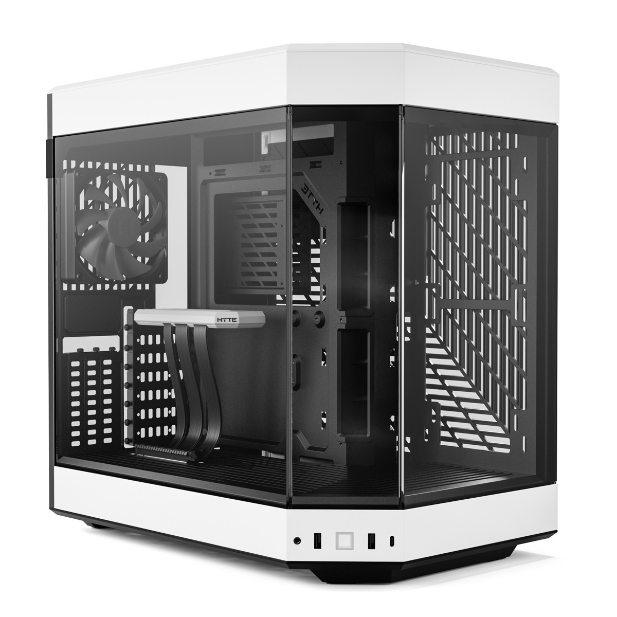 HYTE Y60 Современный эстетичный корпус для ПК формата Mid-Tower ATX из закаленного стекла белый 39190₽