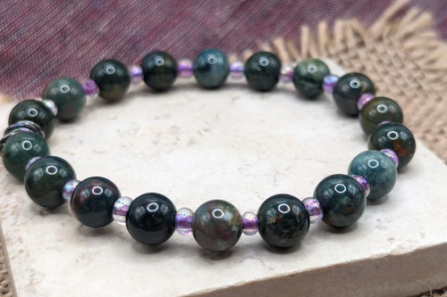U-Pick (17cm) S/M Wrist: Women's Stylish Everyday 8mm Beaded Stretch Bracelet - Picture 44 of 59