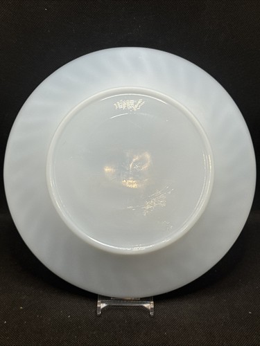 Vintage FIRE KING BLUE AZURITE SWIRL 9” Dinner Plate Set 5 - Picture 8 of 13