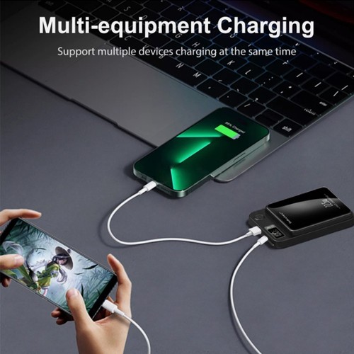 Mag/Safe Magnetyczny bezprzewodowy powerbank 30000mAh 20W PD do i.Phone 15/14/13/12 - Zdjęcie 14 z 20