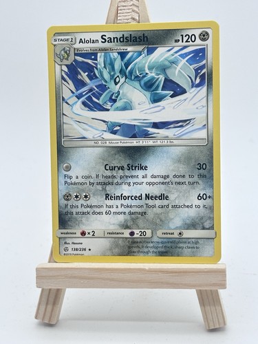 Alolan Sandslash 138/236 Cosmic Eclipse NM Pokemon Card