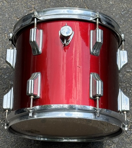 Vintage Rogers Big R 10" Wine Red Tom Drum - Bild 4 von 14