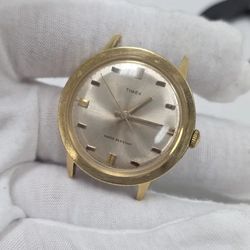 Vintage Timex Marlin Watch Men Gold Tone 26060 2471 Manual PARTS/REPAIR
