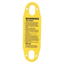 Budgit Hoists 22559401 Warning Label Pushbutton