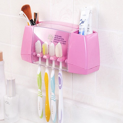 toothbrush holder storage box bathroom accessories suction hooks DSS0 - Picture 2 of 13