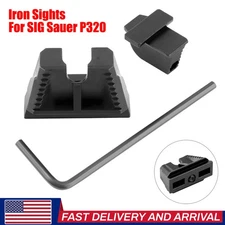 NEW Suppressor Height Stainless Steel Front & Rear Sights For SIG P320 For RMR~