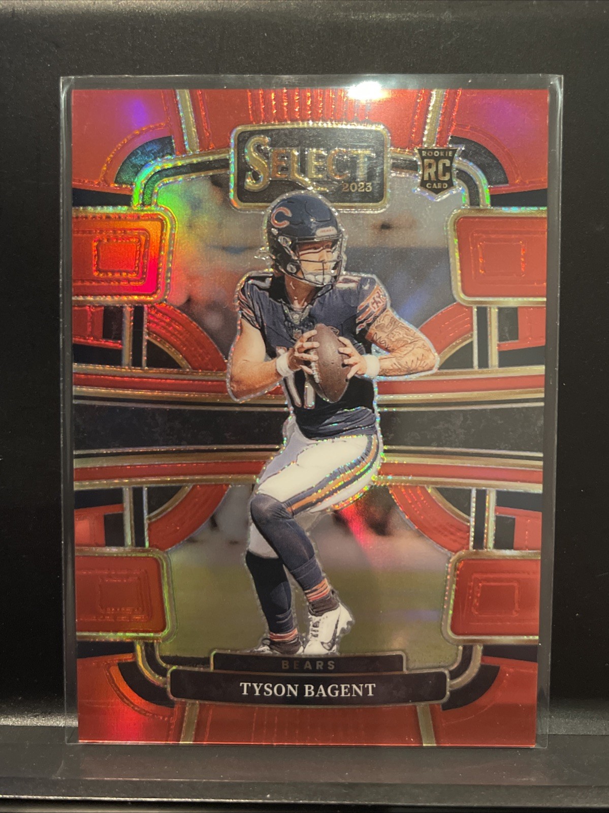 2023 Panini Select Tyson Bagent Concourse Red /99 Chicago Bears Rookie #18