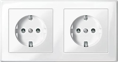 VP pws Sonderp 2fach-Steckdo neu Merten Atelier-M