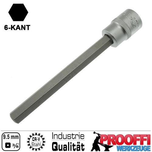 7-tlg Innensechskant Stecknuss 3/8" Steckschlüssel 3 - 10 mm Für Inbus Schraube - Bild 3 von 5