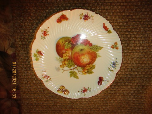 Hammersley & Co. de 8" Plato de almuerzo ensalada fruta postre festoneado estriado Inglaterra - Imagen 1 de 2