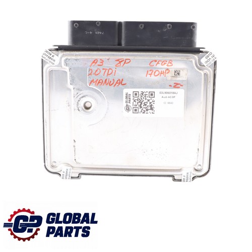 Audi A3 8P 2.0 TDI 170PS CFGB Motorsteuergerät Einheit Kit Schlüssel + Schloss 03L906018AJ Handschaltung - Bild 6 von 11