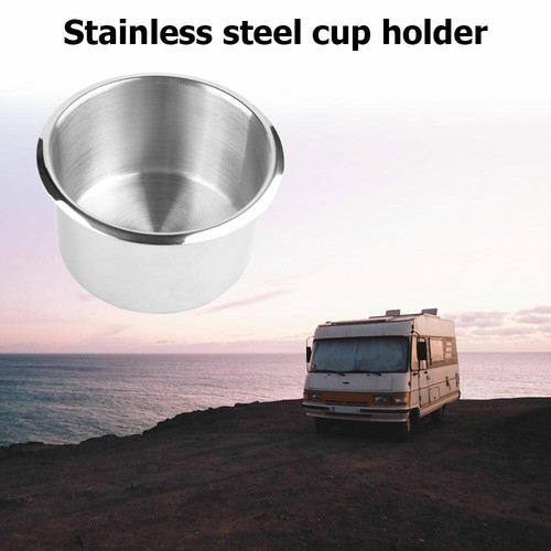 2 piezas portavasos de acero inoxidable para auto coche barco camión marina cámper autocaravana - Imagen 8 de 11