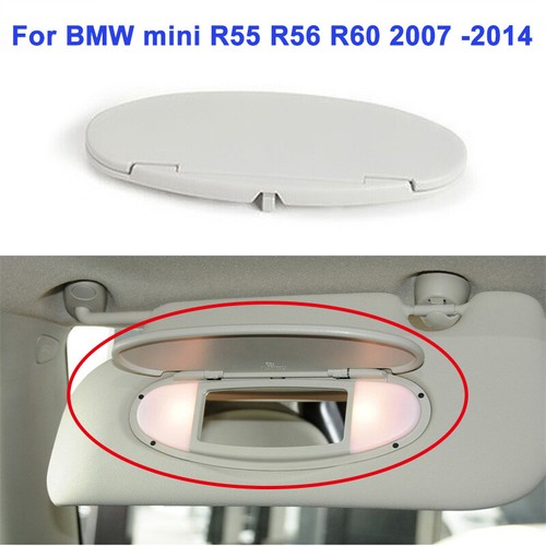 For MINI Cooper R55 R56 R58 R60 Sun Visor Vanity Mirror Cover Gray 2007-2014 New - Picture 2 of 8