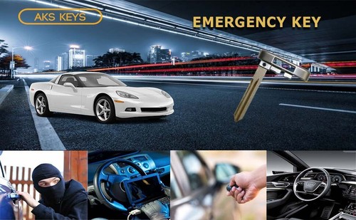 New Smart Key Remote Emergency Uncut Blank Blade Replacement for GM (2 Pack) - Picture 8 of 8