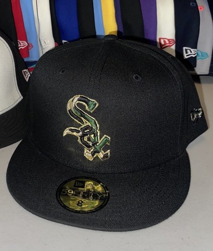 Talla 8 - Chicago White Sox Negro Camuflaje New Era 59Fifty Sombrero Ajustado - Imagen 12 de 13