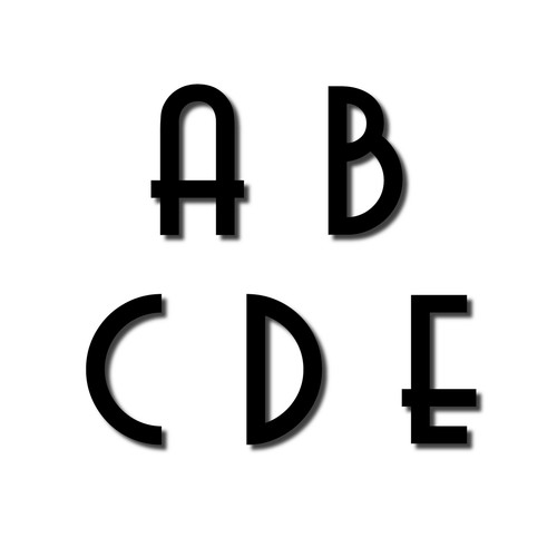 HOUSE NUMBER LETTER Avenida Acrylic Large Floating Stylish Modern Gloss Black - Imagen 7 de 20