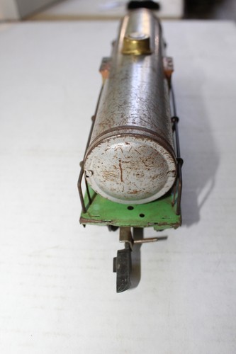 American Flyer Prewar O Gauge 3210 Silver Tank Car Green Frame - Picture 5 of 6