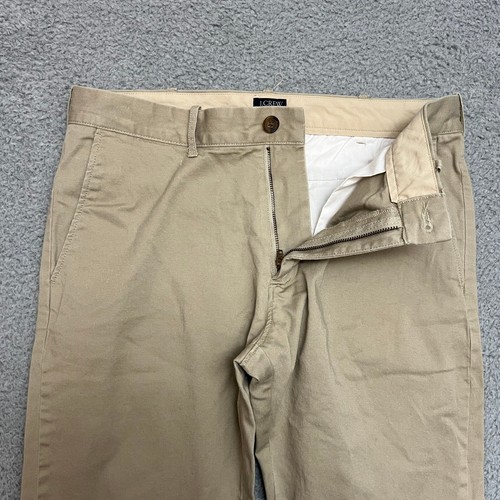 J Crew Pants Mens 31x30 Flex Driggs Chinos Khakis Cotton Blend Beige - Picture 3 of 11