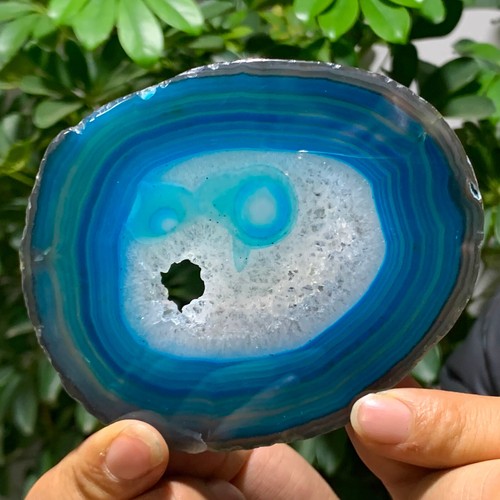 104G Natural Beautiful Agate Geode Druzy Slice ExtraLarge Gemstone - Picture 8 of 14