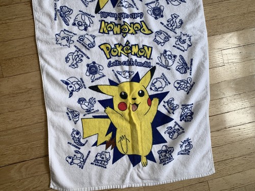 Vintage Franco Pokemon Handtuch 100 % Baumwolle 42"x24" - Bild 3 von 4