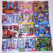 Soap and Scrub Kids Bath Gift Set Shampoo Sponge Hook Body Wash