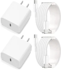 2Pack Super Fast Charger USB Type C For iPhone 14 13 12 11 Pro Max Xs XR 8 7 6 X