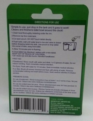 Toilet Bowl Cleaner Tablets Fresh Clean Scent 1 TAB PASTILLES in Each PACK! NEW - Picture 5 of 8