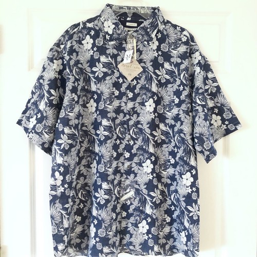 Joseph Abboud Sz 1X Blue Button Down Aero Linen Short Sleeve Shirt Men’s - Picture 10 of 11