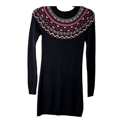 Hollister Navy Sweater Dress Long Sleeve Knee Length Size XS NWT - Picture 3 of 7
