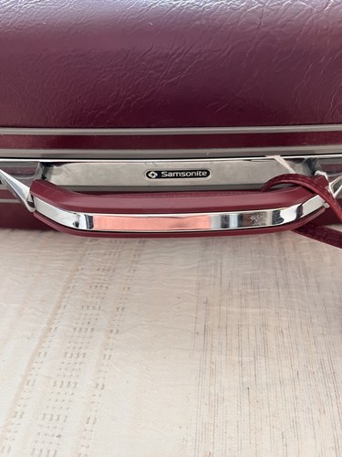 Samsonite Profile II Hardside Suitcase Luggage 25" Maroon Without Key Travel Fly - Picture 2 of 10